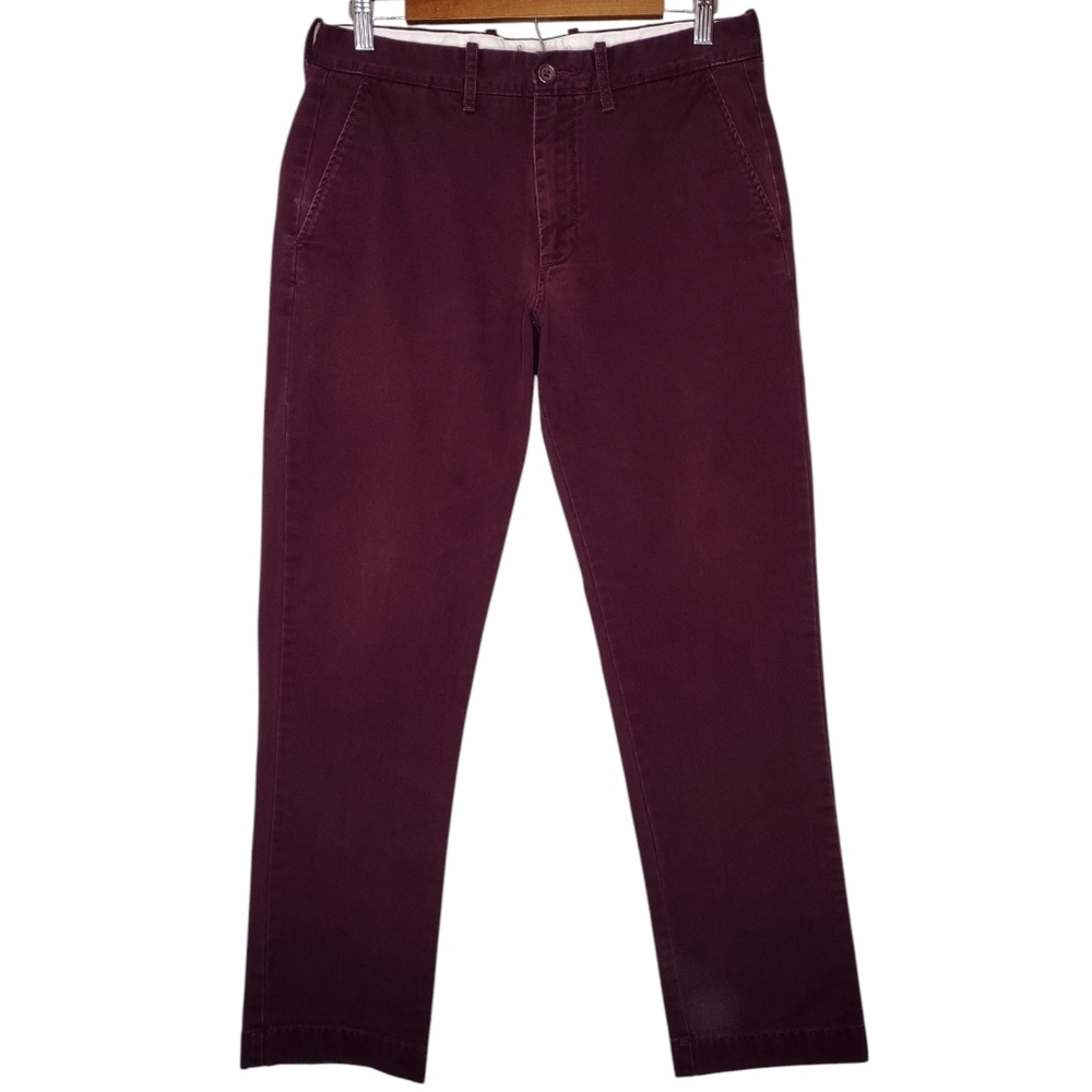 J. Crew Men's Burgundy Pants Sz 30×30